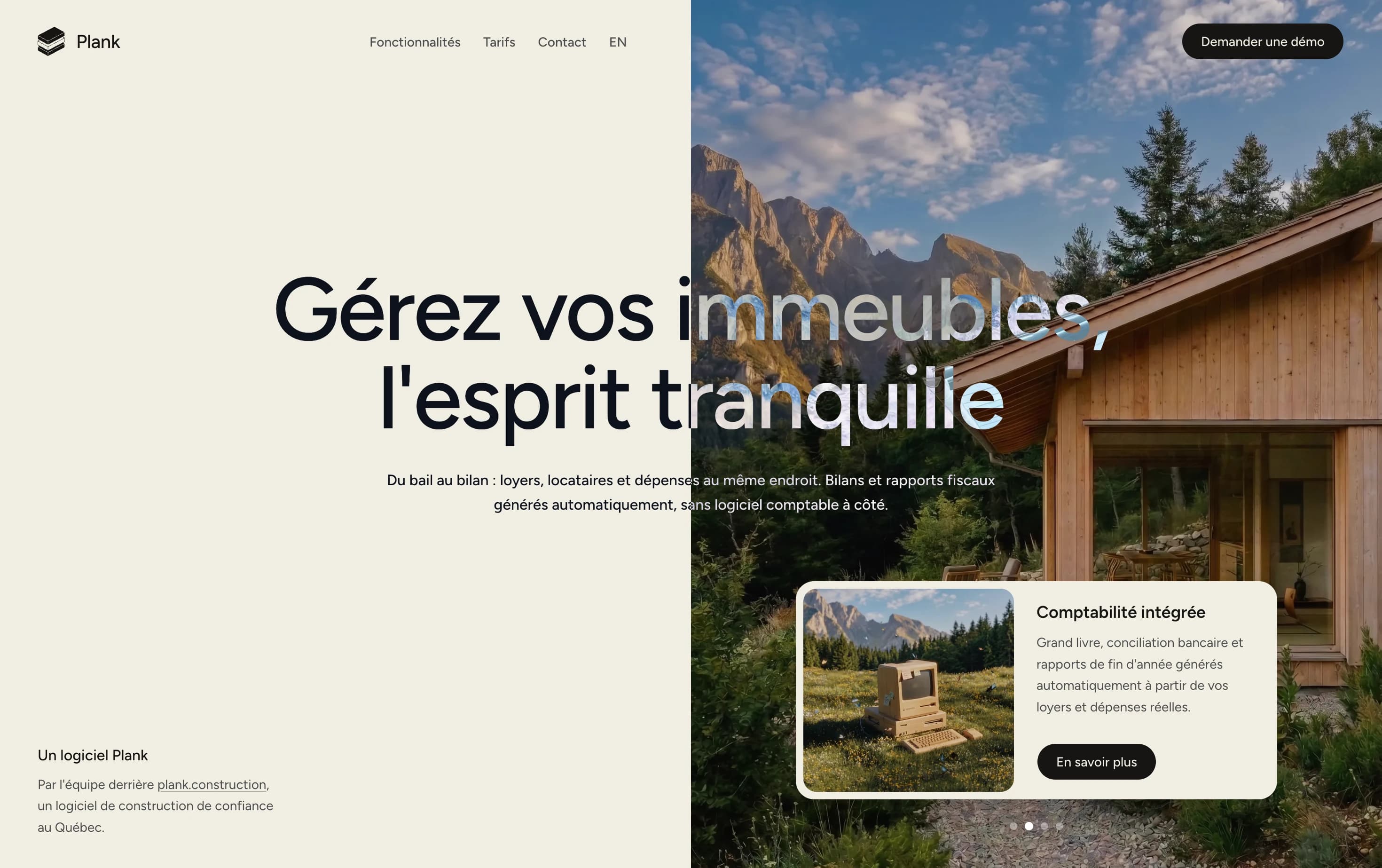 Plank Immobilier product preview